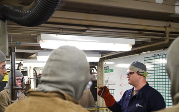 SWESC GL Accession-Level Sailors Practice Welding