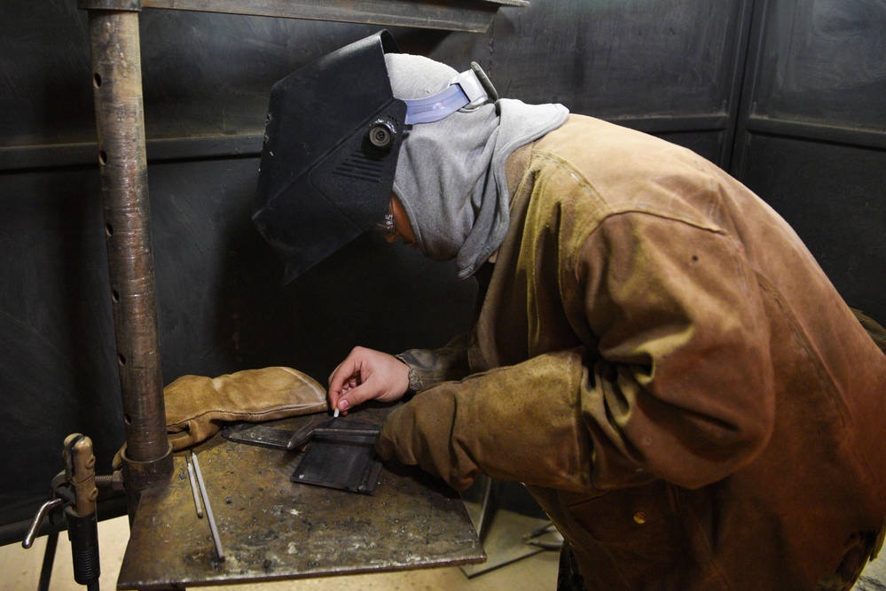 SWESC GL Accession-Level Sailors Practice Welding