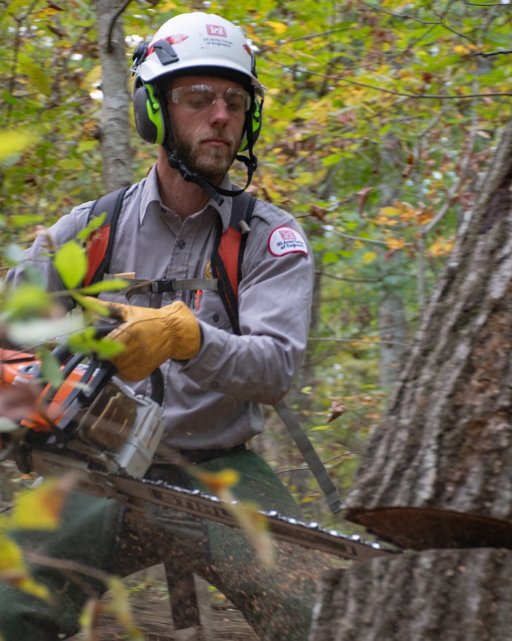 Volunteers and rangers participate in National Public Lands Day cleanup