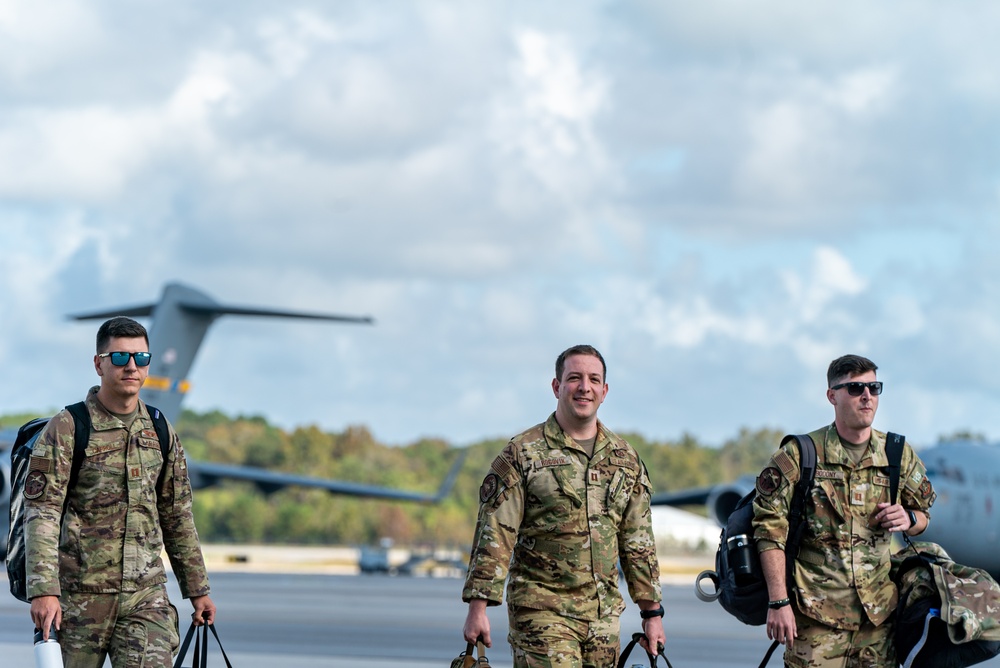 14th AS, 437th AMXS Airmen return home after supporting global mobility mission