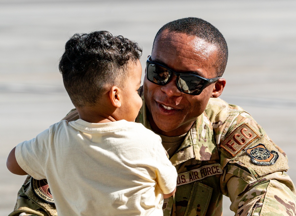 14th AS, 437th AMXS Airmen return home after supporting global mobility mission