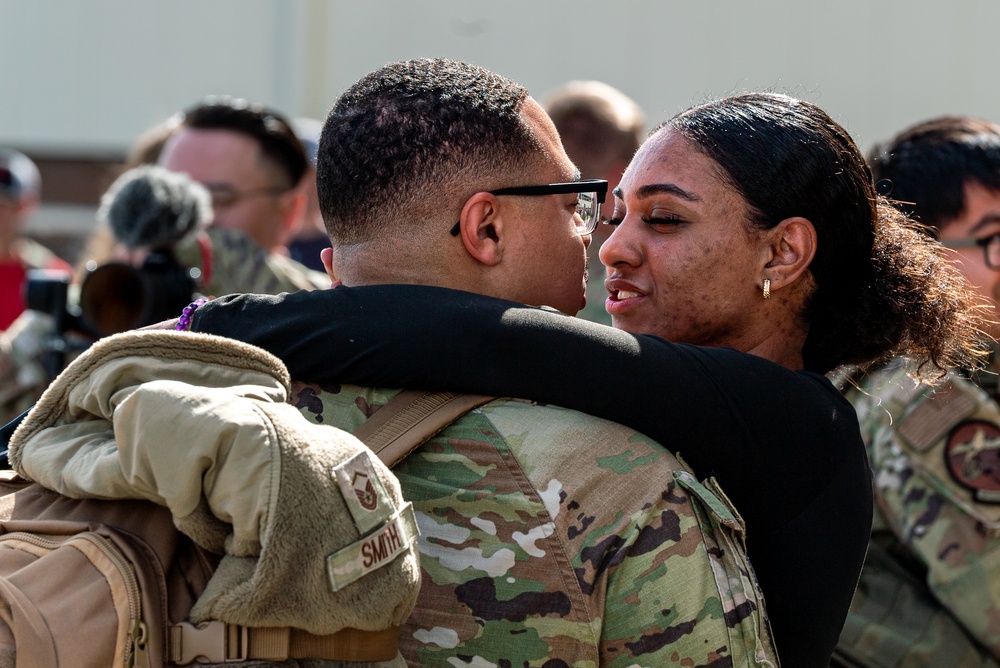 14th AS, 437th AMXS Airmen return home after supporting global mobility mission