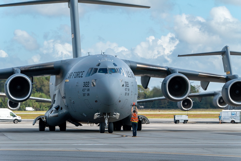 14th AS, 437th AMXS Airmen return home after supporting global mobility mission