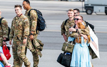 14th AS, 437th AMXS Airmen return home after supporting global mobility mission