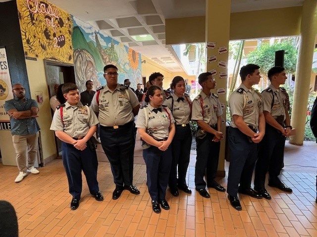 Fort Buchanan Antilles High School Students Honor Veterans