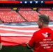 U.S. service members participate in Salute to Service NFL game