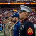 U.S. service members participate in Salute to Service NFL game