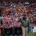 U.S. service members participate in Salute to Service NFL game