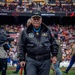 U.S. service members participate in Salute to Service NFL game