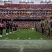 U.S. service members participate in Salute to Service NFL game