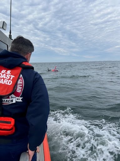 Coast Guard rescues 3 from sinking boat south of Long Beach, NY