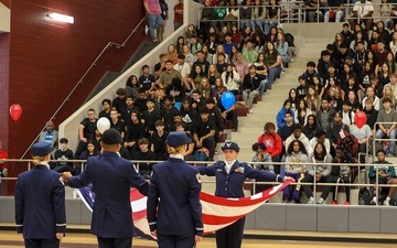 Army Reserve general officer celebrates Veterans Day program with local high school