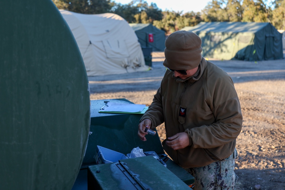 NMCB 4 Corpsman Test Water for Potability