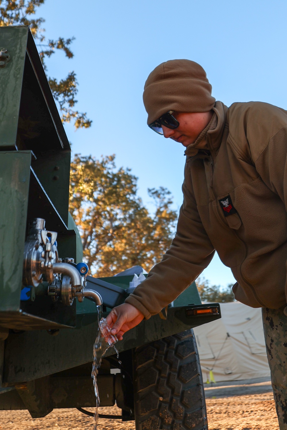 NMCB 4 Corpsman Test Water for Potability