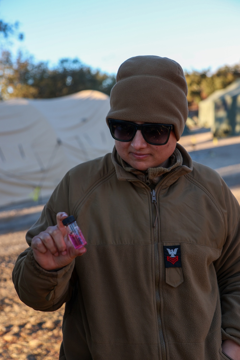 NMCB 4 Corpsman Test Water for Potability