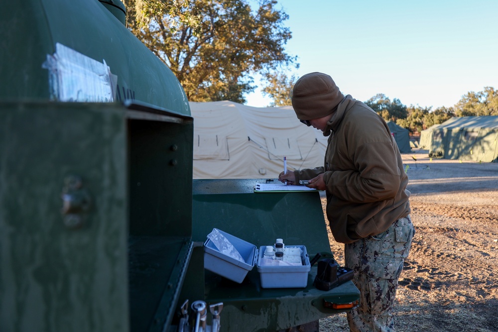 NMCB 4 Corpsman Test Water for Potability