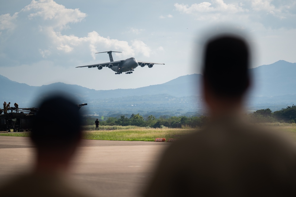 C-5M delivers medical supplies to Soto Cano Air Base