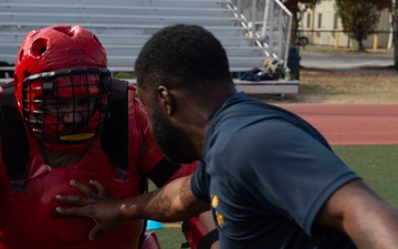 USS John C. Stennis Sailors participate in Oleoresin Capsicum Course