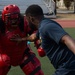 USS John C. Stennis Sailors participate in Oleoresin Capsicum Course