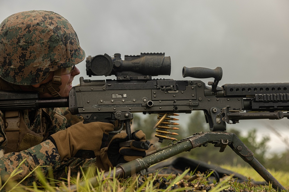 3rd Maintenance Battalion Conducts Machine Gun Range