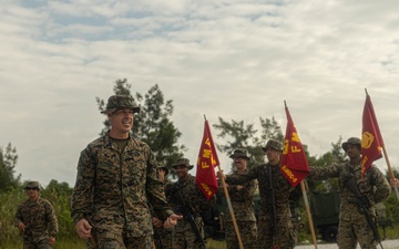 U.S. Marines with 3rd Maintenance Battalion conducts a battalion hike