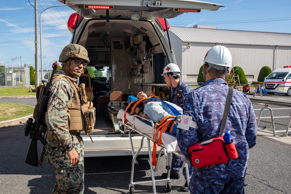Keen Sword 25: U.S. Marines and U.S. Navy Sailors from MCAS Iwakuni, JGSDF and JMSDF conduct a simulated MASSCAS