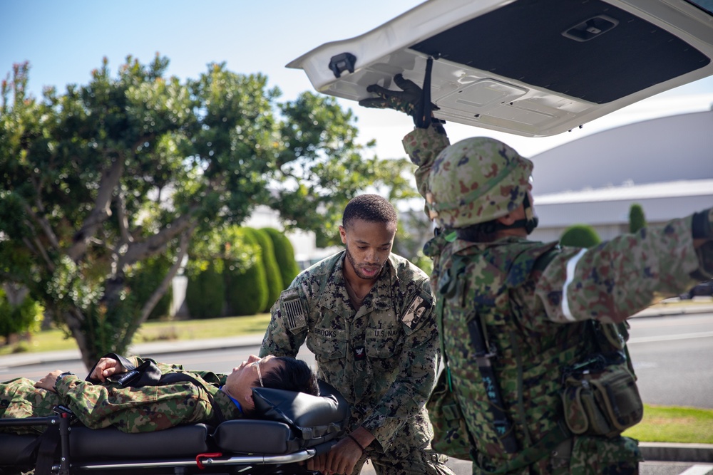 Keen Sword 25: U.S. Marines and U.S. Navy Sailors from MCAS Iwakuni, JGSDF and JMSDF conduct a simulated MASSCAS