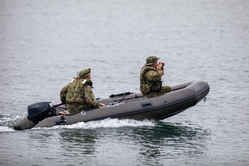 JGSDF defend MCAS Iwakuni during a simulate a small boat raid during KS25
