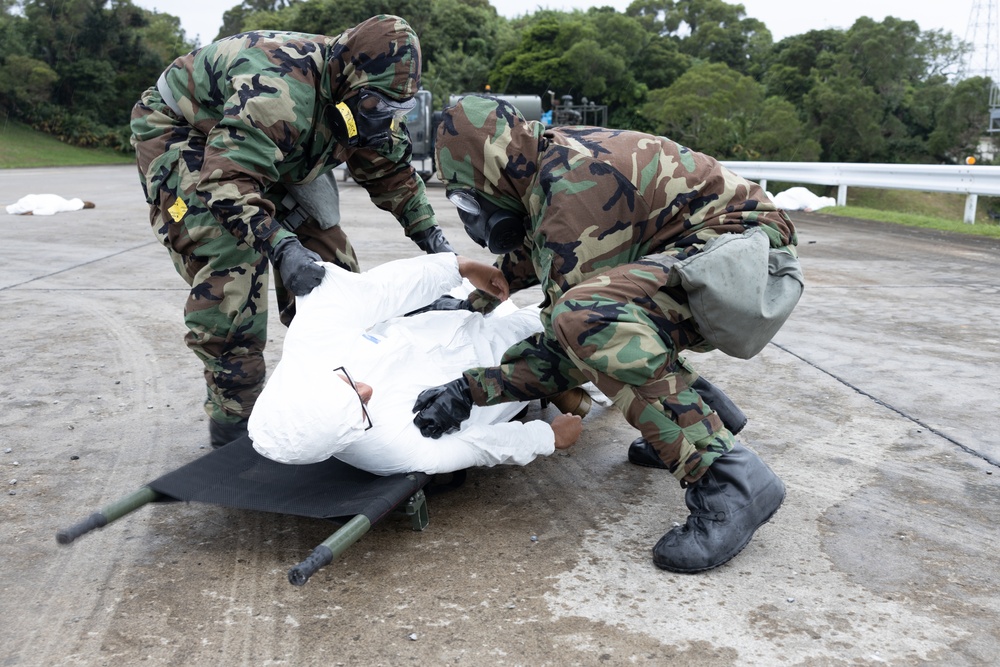 KS 25 | Chemical, Biological, Radiological, Nuclear Casualty simulation extraction, decontamination