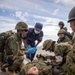Keen Sword 25: JGSDF and JMSDF members conduct a simulated MEDEVAC