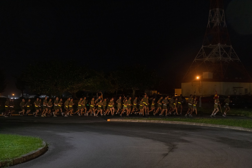 3rd MLG Conducts 249th Marine Corps Birthday Moto Run and Cake Ceremony