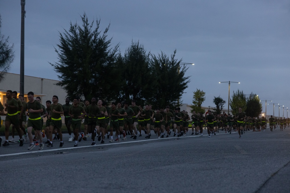 3rd MLG Conducts 249th Marine Corps Birthday Moto Run and Cake Ceremony