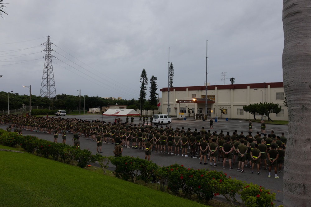 3rd MLG Conducts 249th Marine Corps Birthday Moto Run and Cake Ceremony