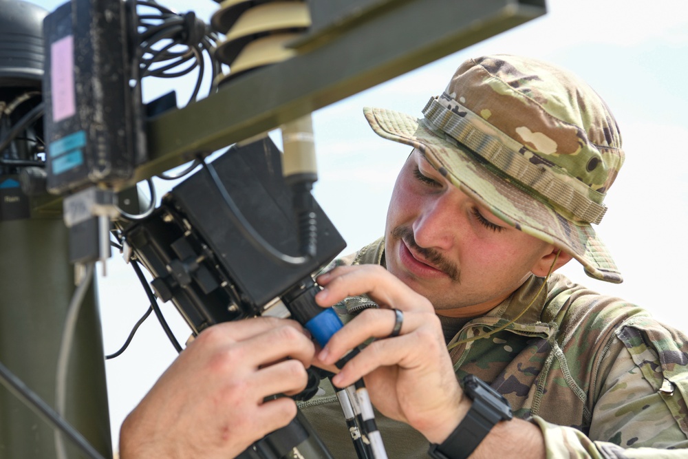 378 EOSS Airmen Replace a TMQ-53 Weather System