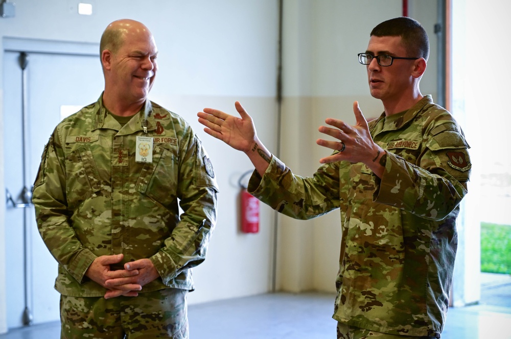 Air Force Inspector General Visits Aviano Air Base