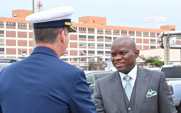 US Coast Guard hosts Gabon delegation aboard Coast Guard Cutter Sailfish