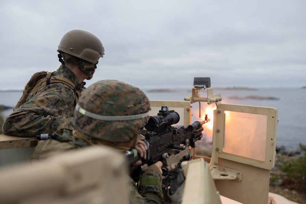 U.S. Marines Conduct Live Fire Crew Served Range