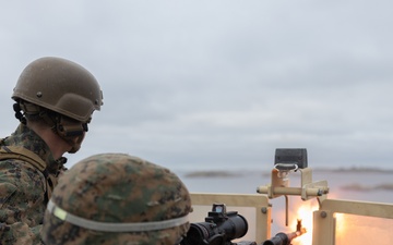 U.S. Marines Conduct Live Fire Crew Served Range