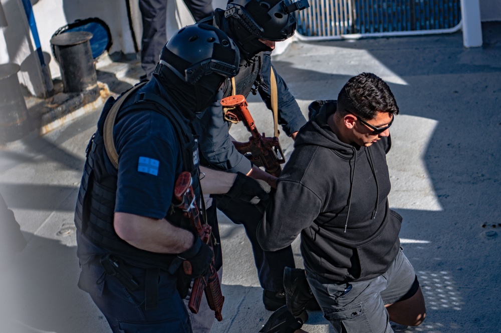 Georgia Coast Guard complete a Visit, Board, Search and Seizure training during Phoenix Express 2024