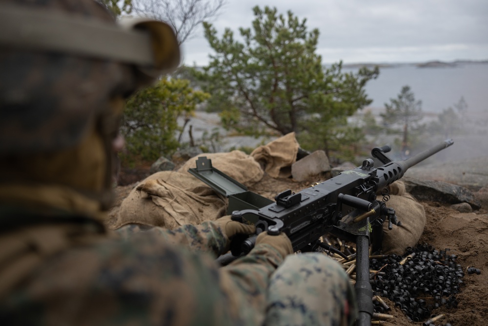 U.S. Marines Conduct Live Fire Crew Served Range