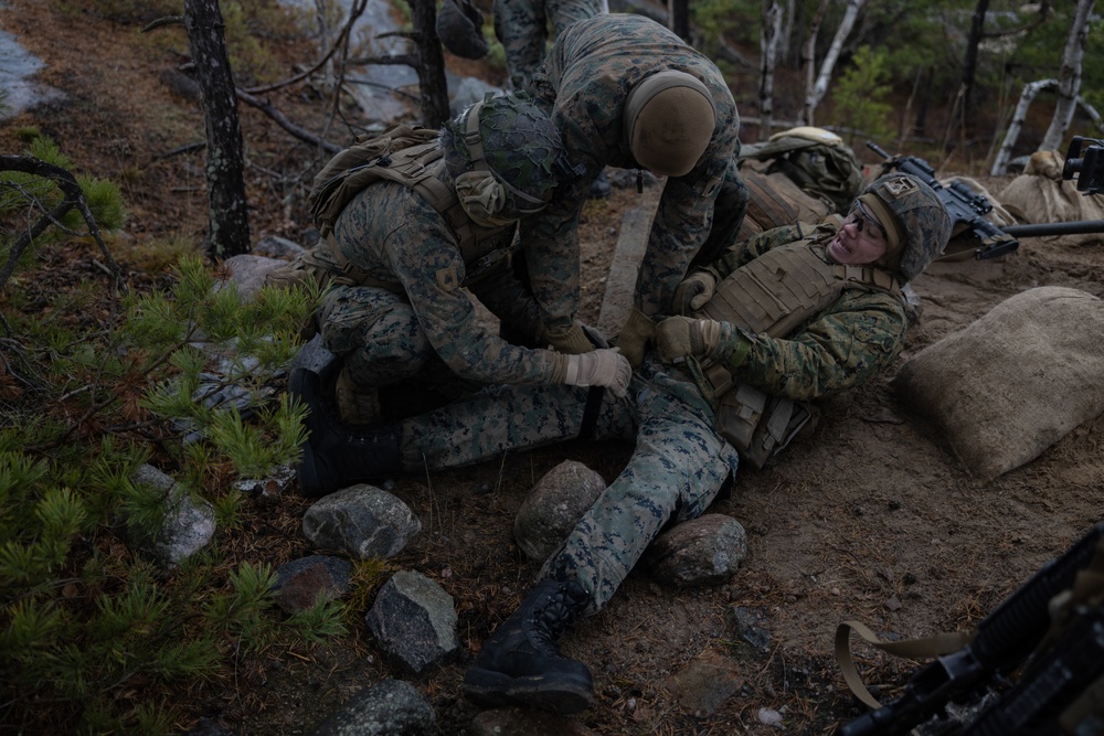 U.S. Marines Conduct Live Fire Crew Served Range