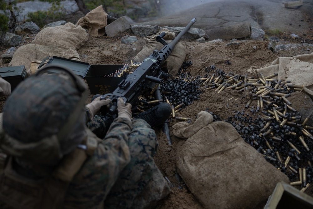 U.S. Marines Conduct Live Fire Crew Served Range