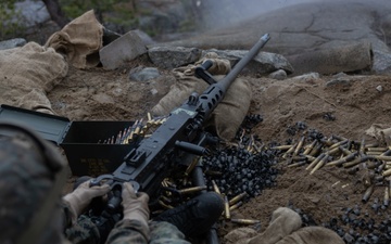 U.S. Marines Conduct Live Fire Crew Served Range