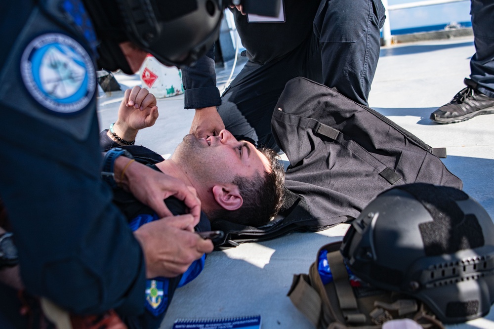 Georgia Coast Guard complete a Visit, Board, Search and Seizure training during Phoenix Express 2024