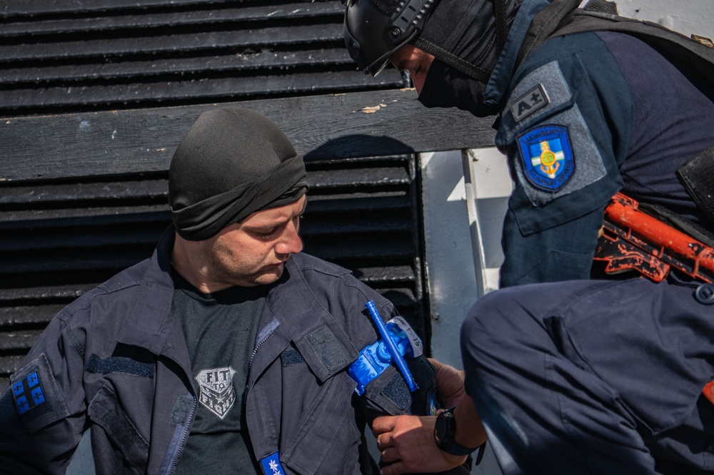 Georgia Coast Guard complete a Visit, Board, Search and Seizure training during Phoenix Express 2024