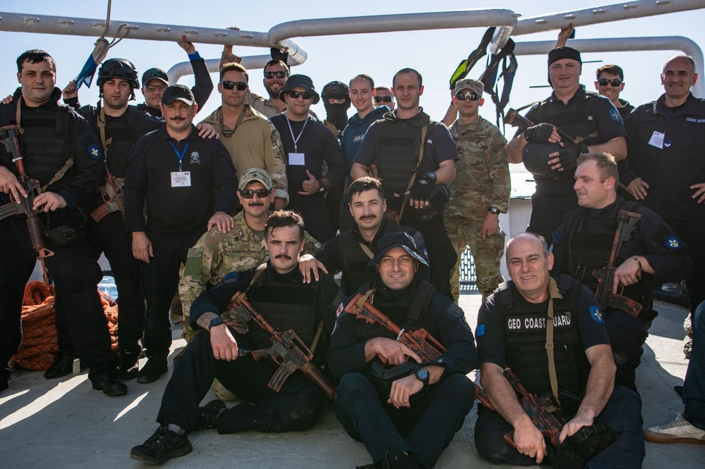 Georgia Coast Guard complete a Visit, Board, Search and Seizure training during Phoenix Express 2024