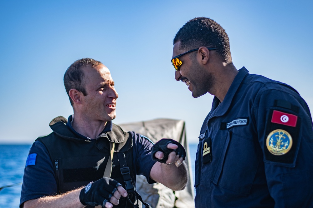 Georgia Coast Guard complete a Visit, Board, Search and Seizure training during Phoenix Express 2024