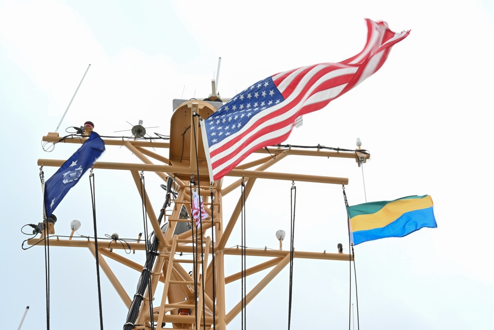 US Coast Guard hosts Gabon delegation aboard Coast Guard Cutter Sailfish