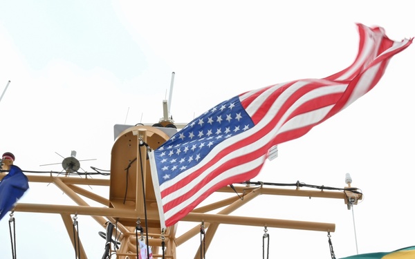 US Coast Guard hosts Gabon delegation aboard Coast Guard Cutter Sailfish