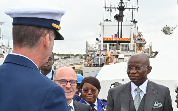 US Coast Guard hosts Gabon delegation aboard Coast Guard Cutter Sailfish
